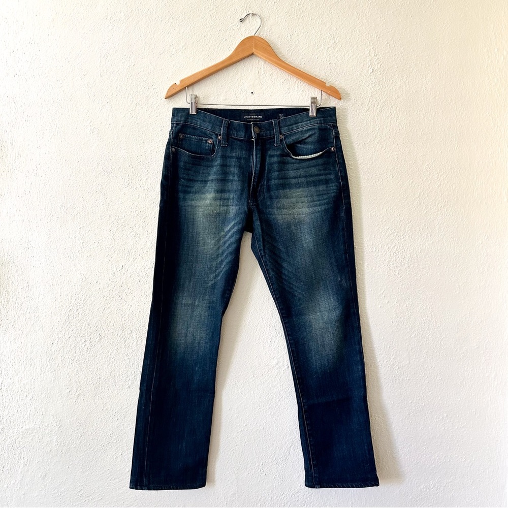 Lucky Brand Mens 121 Slim Dark Wash Denim